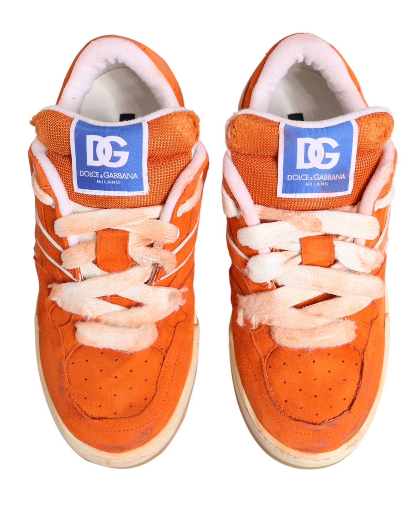 Orange Suede New Roma Low Top Sneakers Shoes