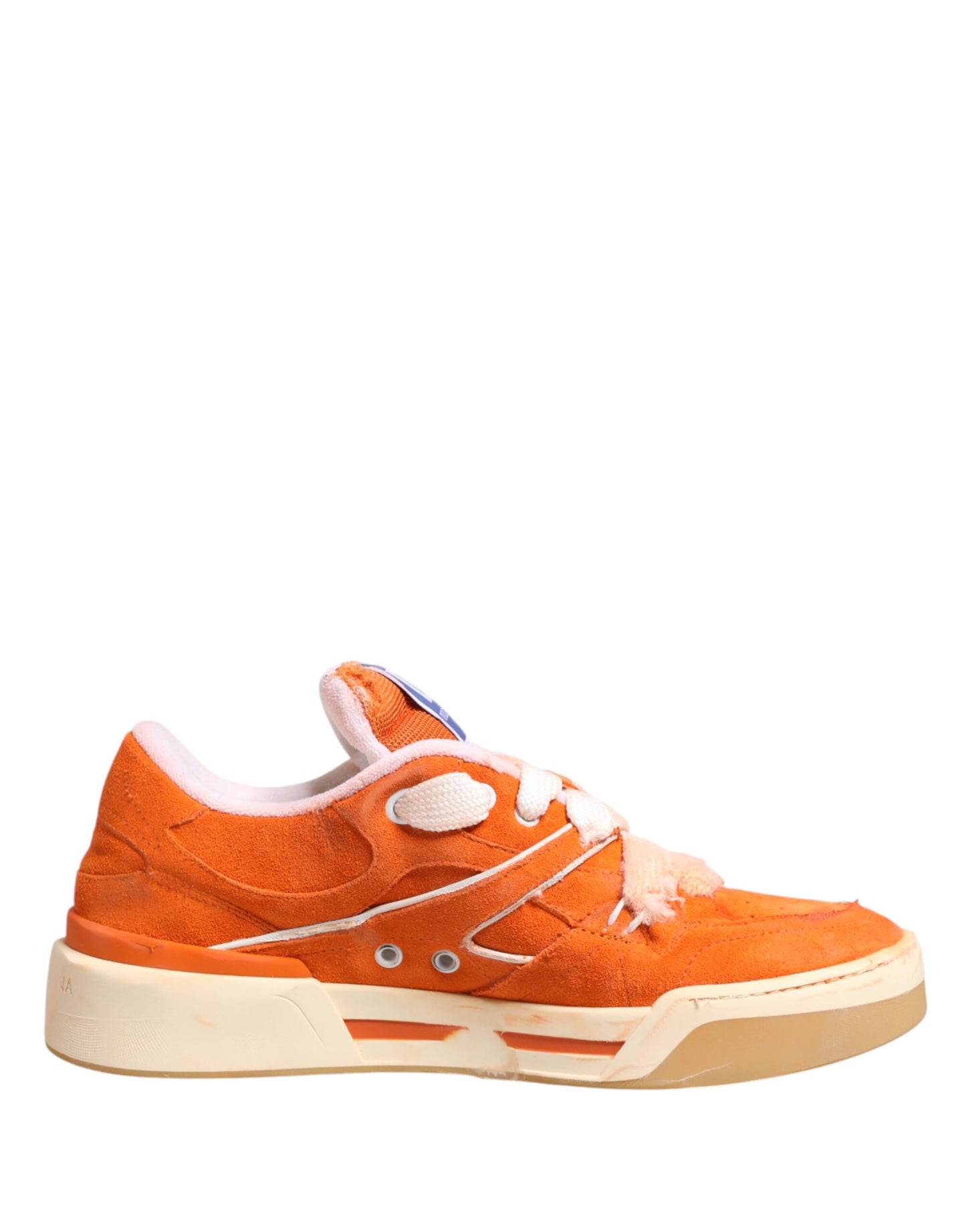 Orange Suede New Roma Low Top Sneakers Shoes