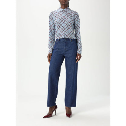 Blue Cotton Jeans Denim