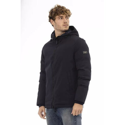 Blue Polyester Shell Jacket