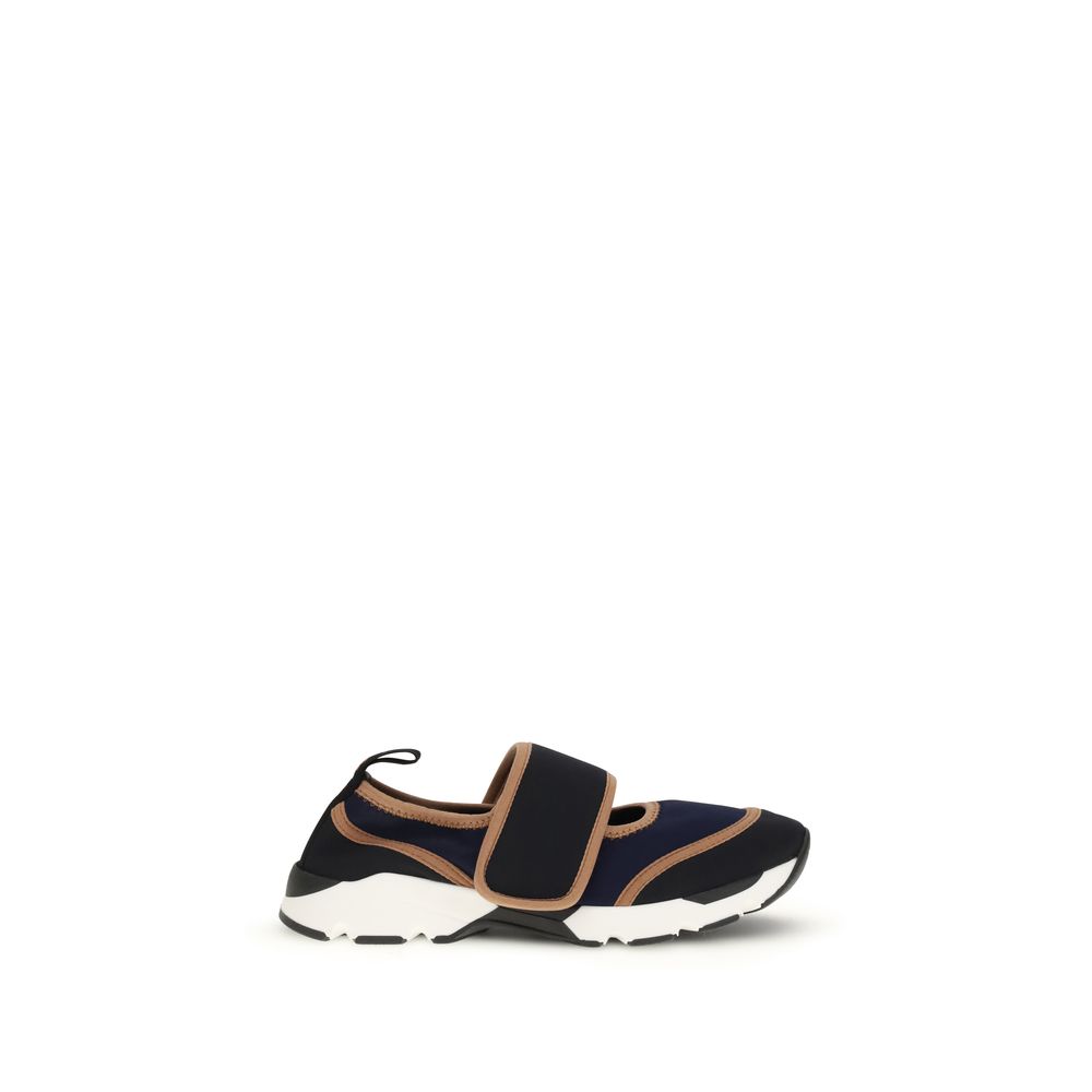 Multicolor Polyamide Athletic Sneakers