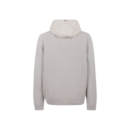 Gray Wool Hoodie