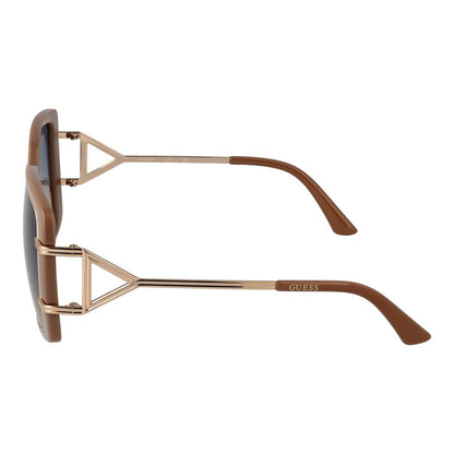 Brown Metal & Plastic Sunglasses