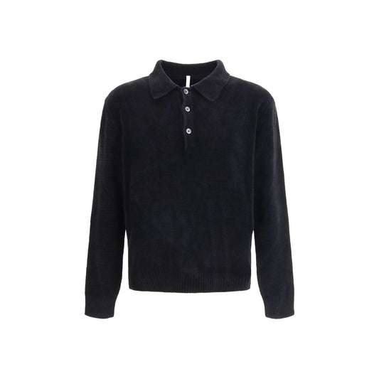 Black Cotton Polo Shirt