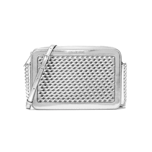 Gray Canvas Crossbody Bag