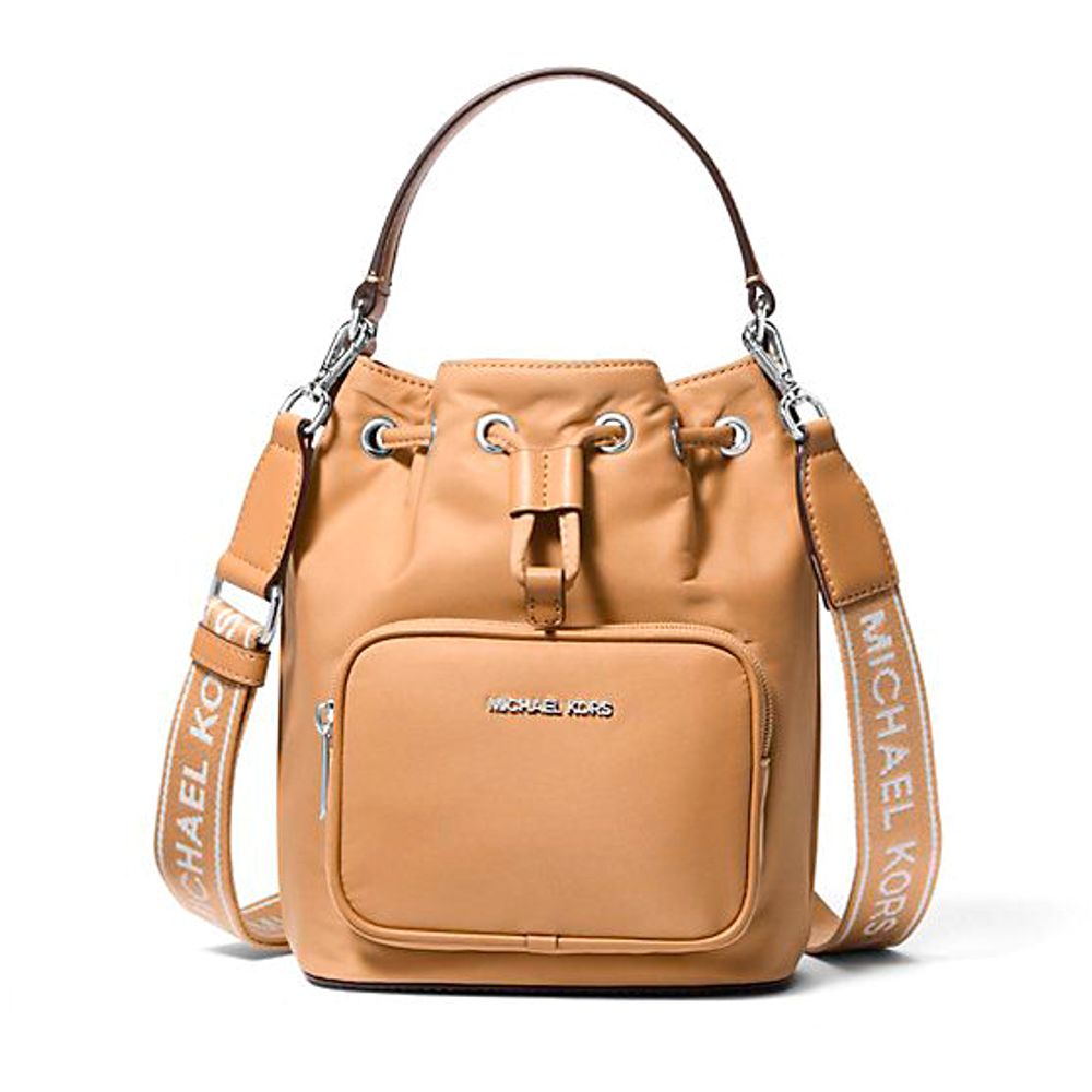 Brown Nylon Backet Bag