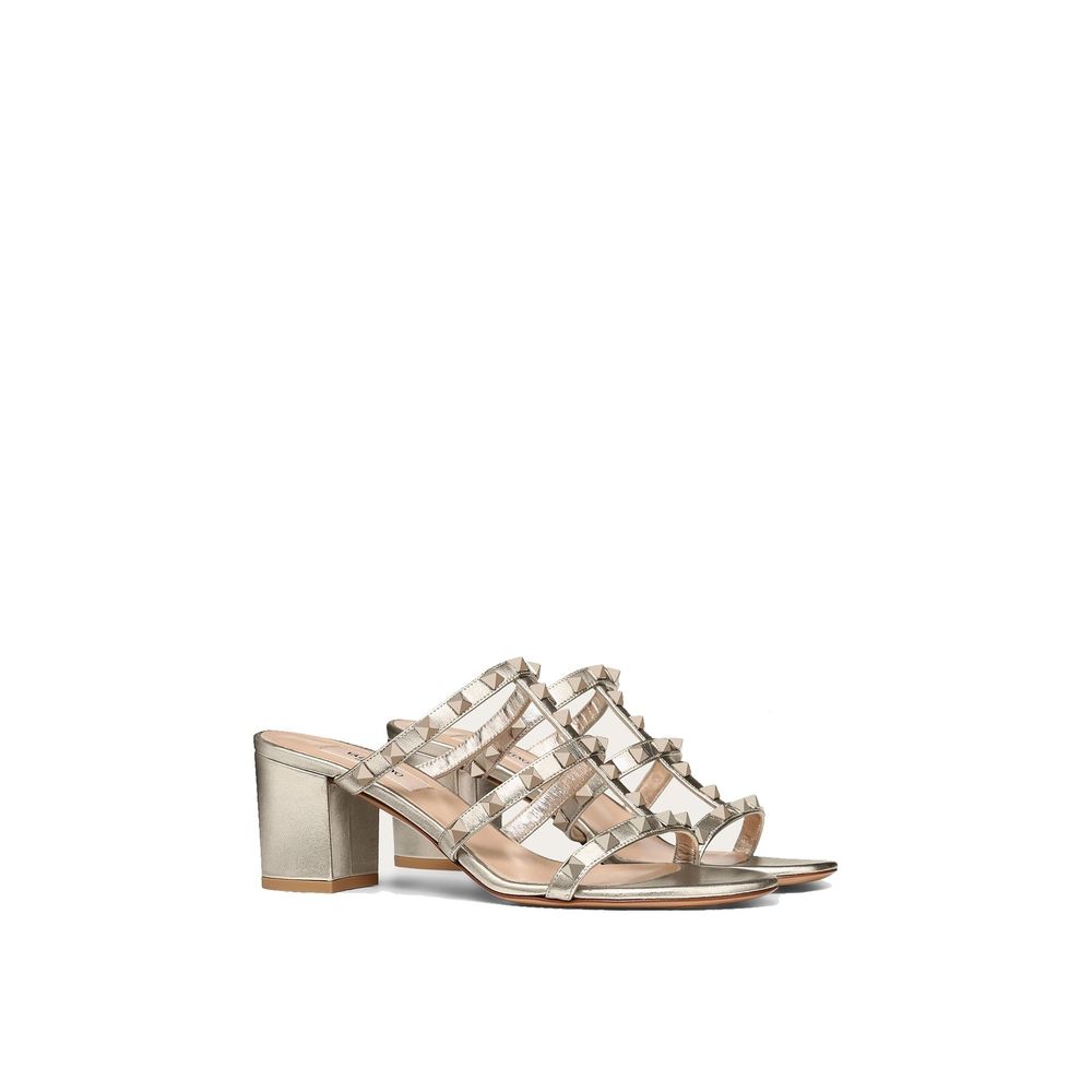 Gold Calfskin Mules
