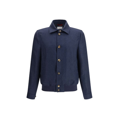 Blue Silk Coat
