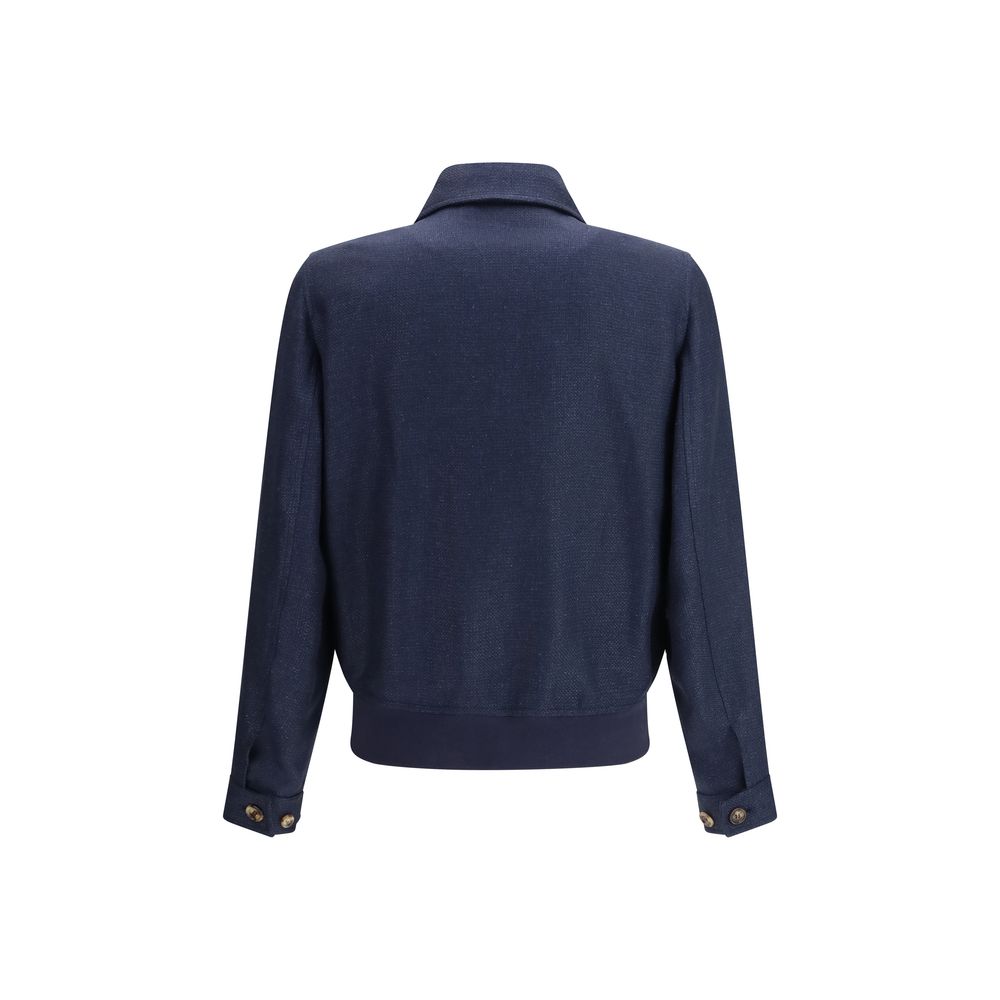 Blue Silk Coat