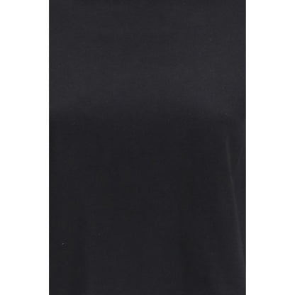 Black Cotton Long Sleeve T-Shirt