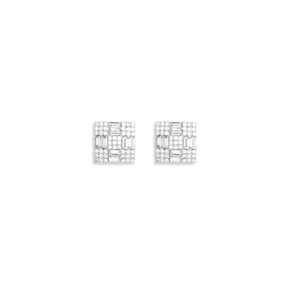 Silver Brass Earrings