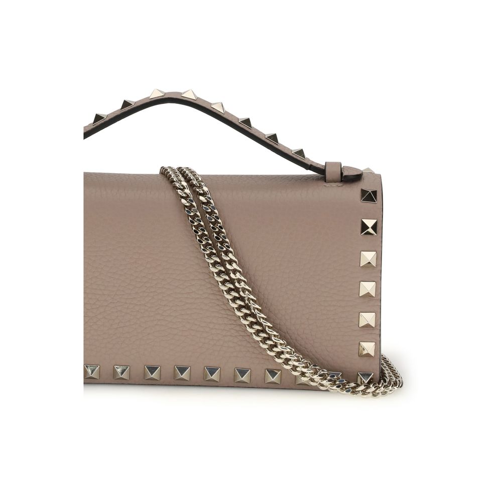 Beige Calf Leather Bos Taurus Wallet
