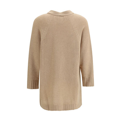 Beige Wool Cardigan