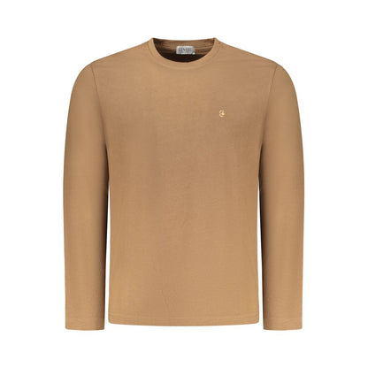 Marrone Cotton Men T-Shirt