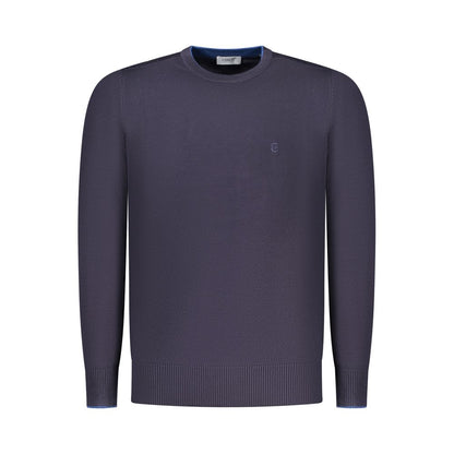 Blu Viscosa Uomo Maglia