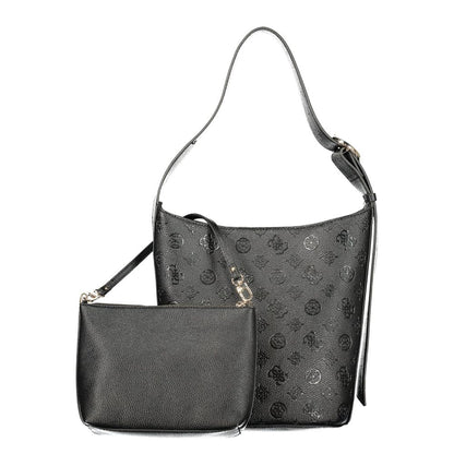 "Nero Poliuretano Woman Bucket Bag"