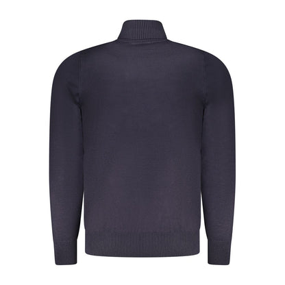 Blu Viscosa Uomo Maglia