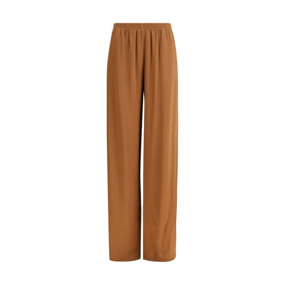 Brown Viscose Casual Pants