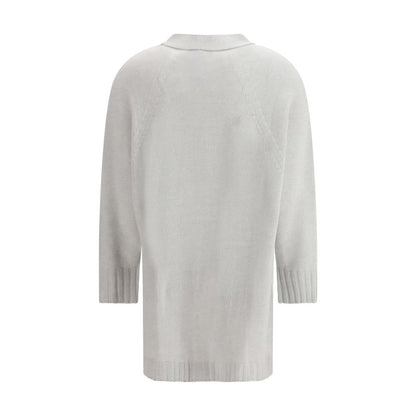 Gray Wool Cardigan