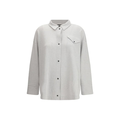 Gray Wool Dress Shirt