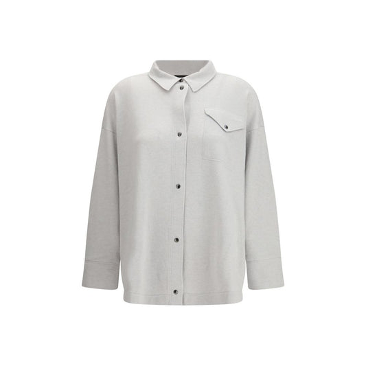 Gray Wool Dress Shirt
