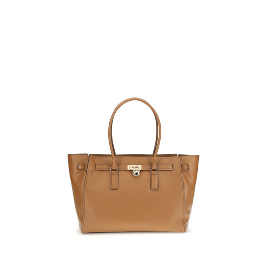 Beige Calf Leather Bos Taurus Shoulder Bag