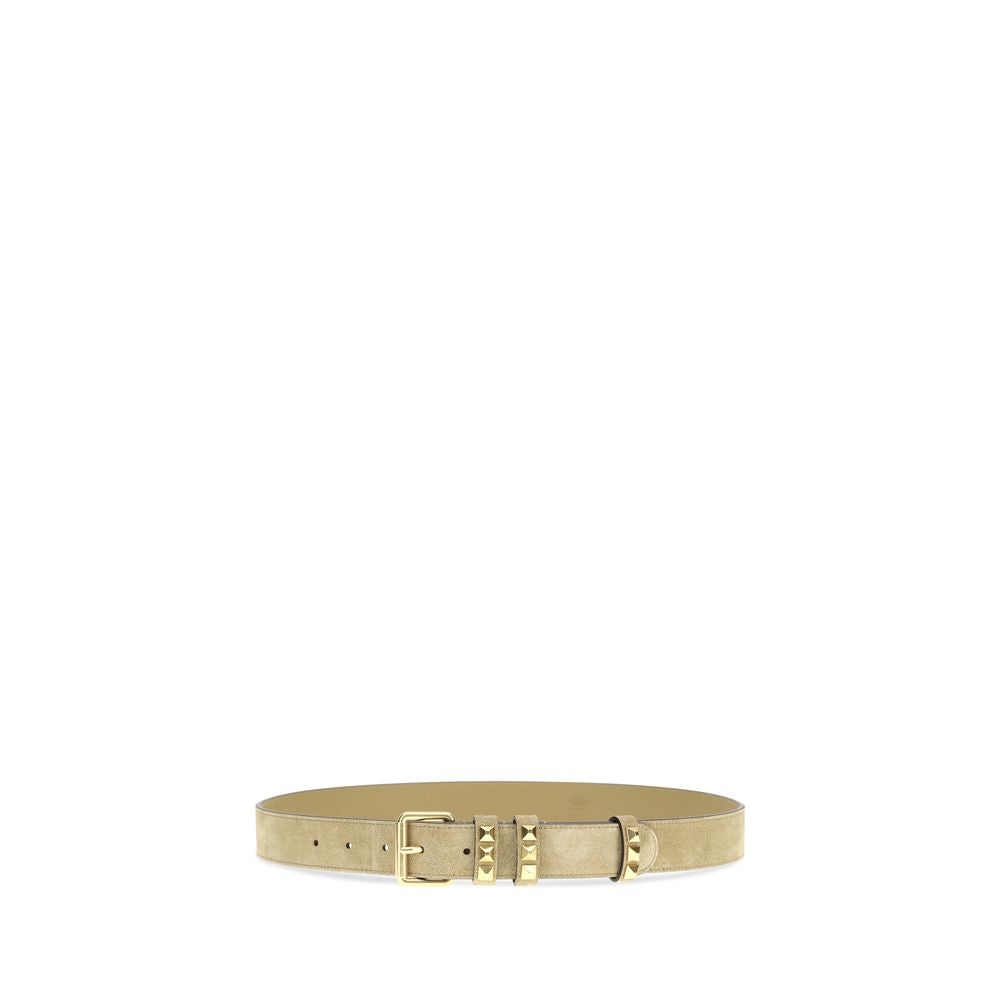 Beige Calf Leather Bos Taurus Regular Belt