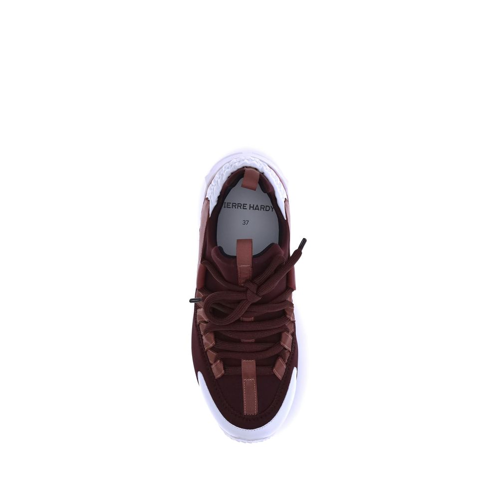Bordeaux Neoprene Athletic Sneakers