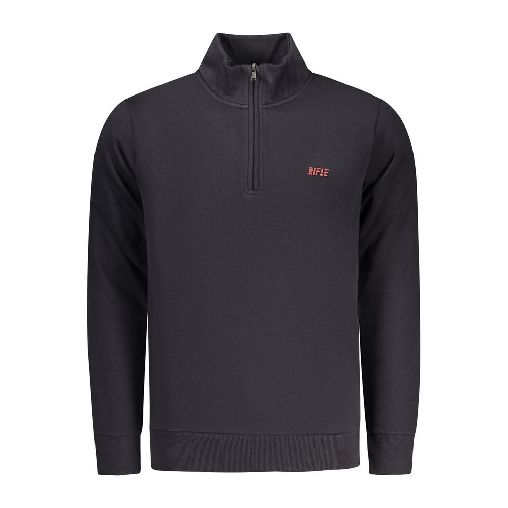 Blue Cotton Men Sweatshirt
