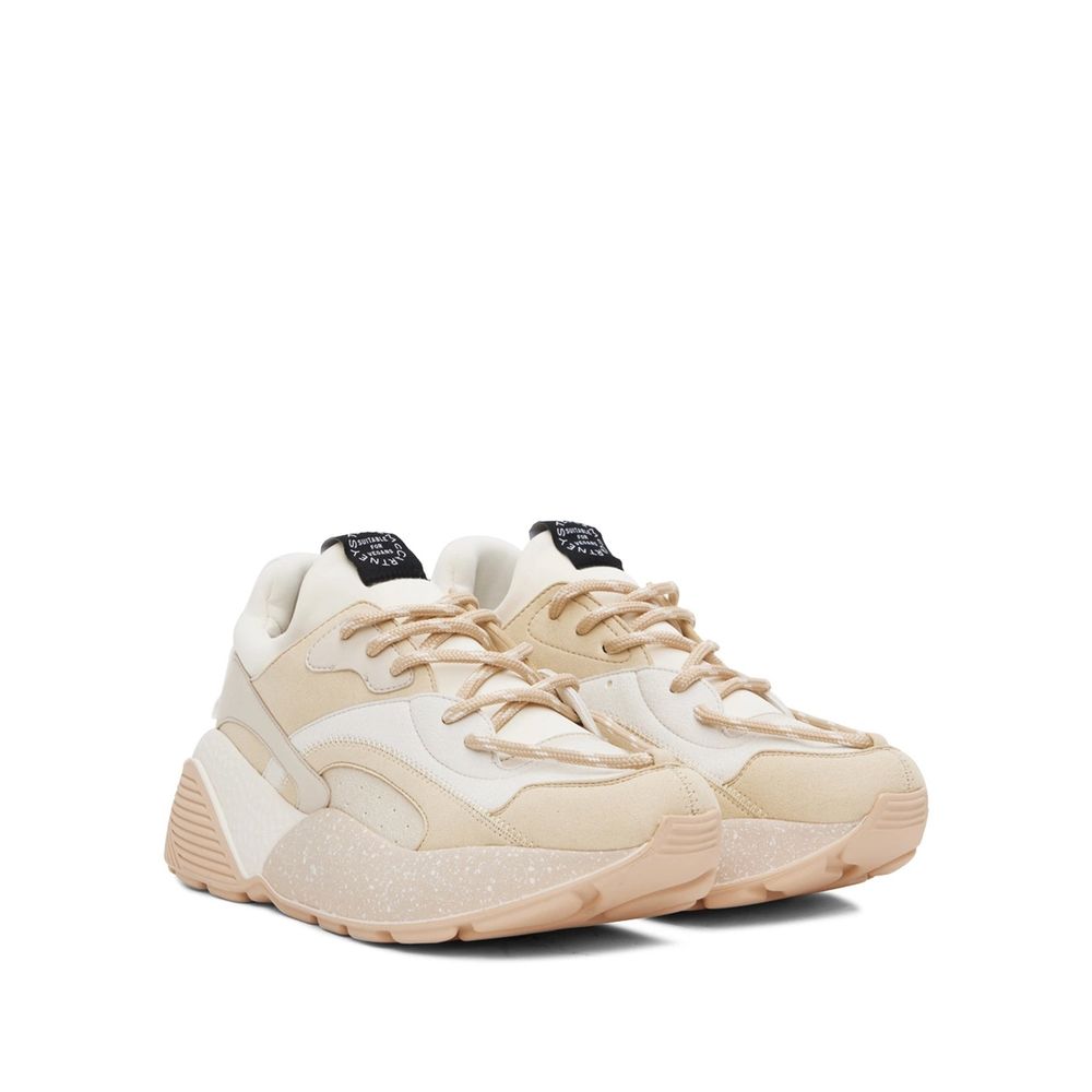 Bicolor Vegan Leather Chunky Sneakers