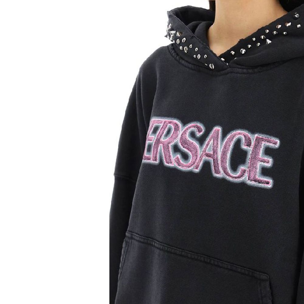 Black Cotton Sweatshirt