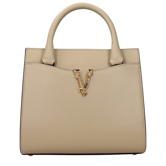 Beige Leather Handbag