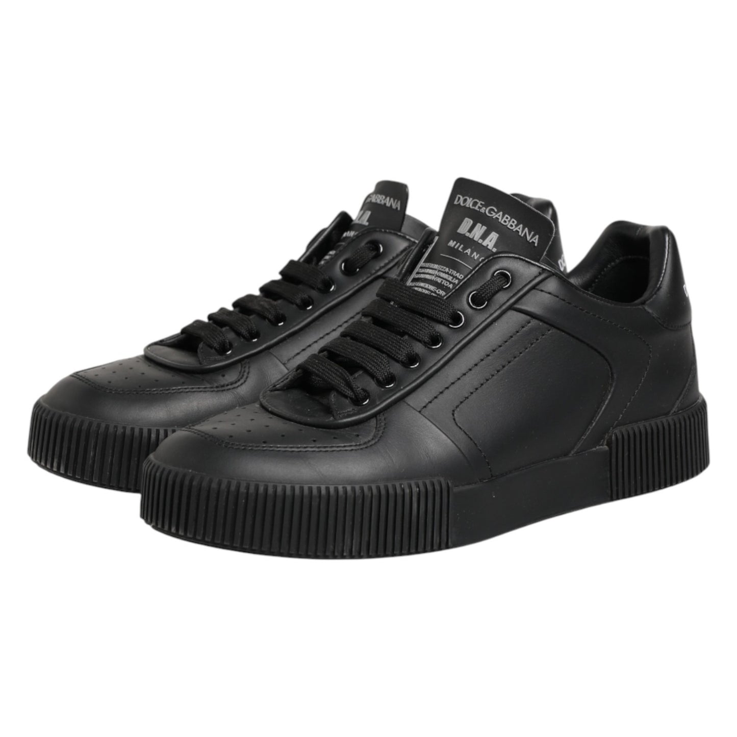 Black MIAMI Calf Low Top Men Sneakers Shoes