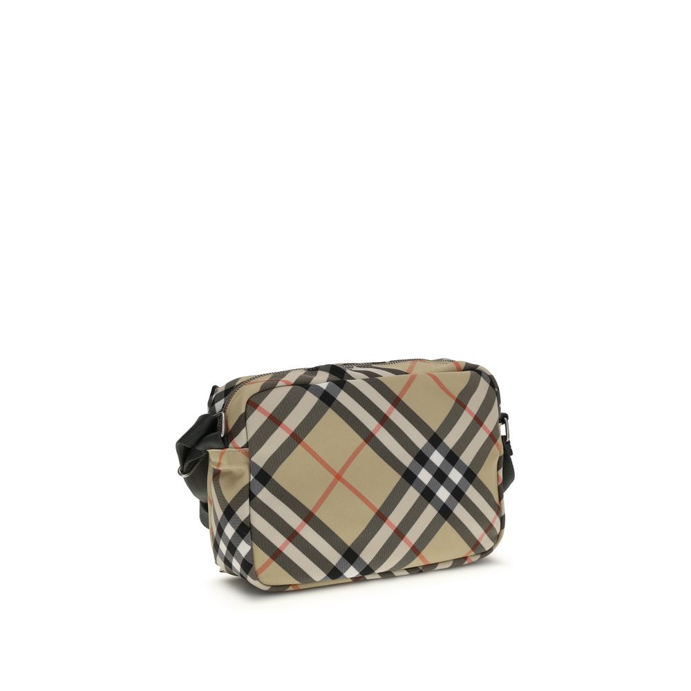 Beige Polyester Shoulder Bag