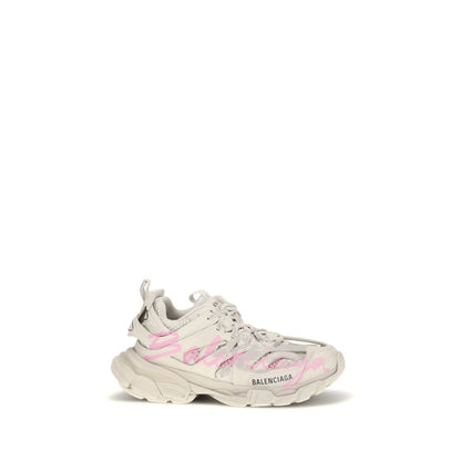 Beige Polyethylene Athletic Sneakers