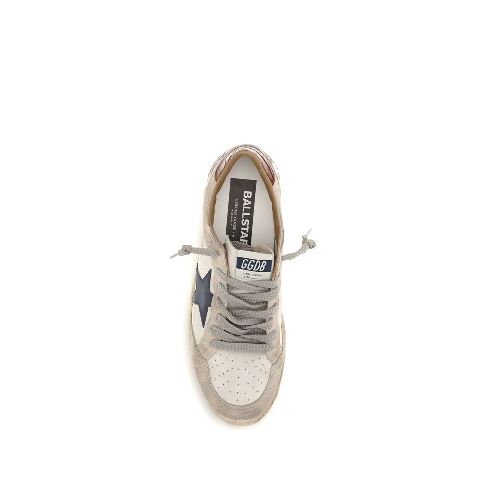 White Calf Leather Bos Taurus Low Top Sneakers