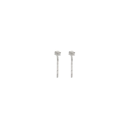 Silver Brass Earrings