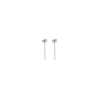 Silver Brass Earrings