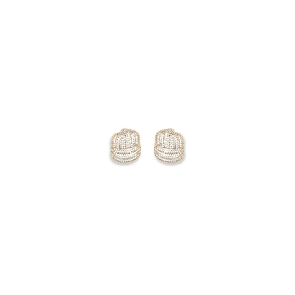Gold Brass Earrings