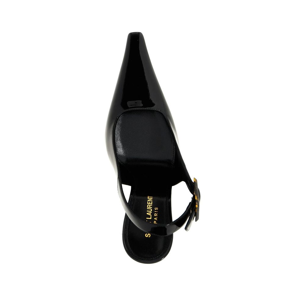 Black Calfskin High Heel Pumps