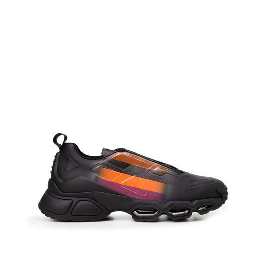 Black Rubber Athletic Sneakers