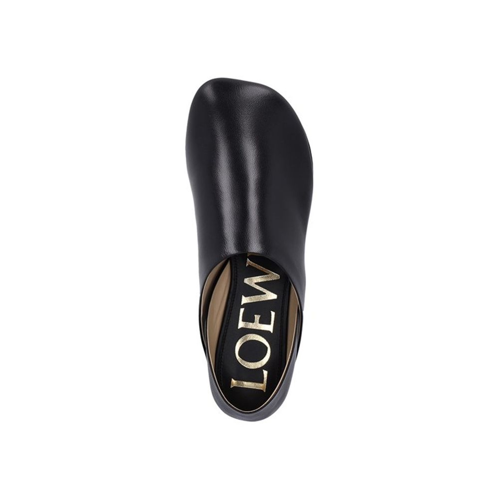 Black Lamb Leather Slip-On Loafers