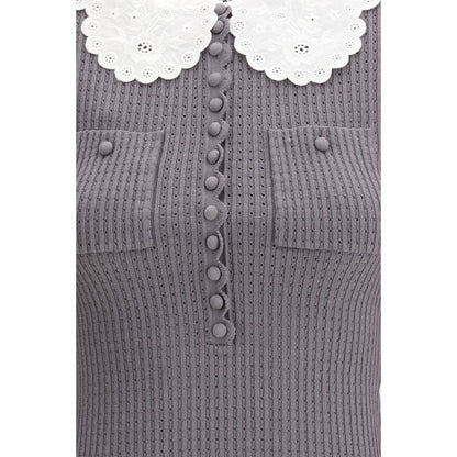 Gray Viscose Shirt