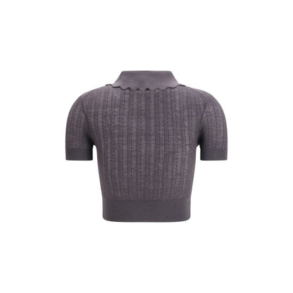Gray Wool Blouse