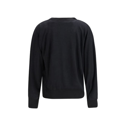 Black Linen Sweatshirt