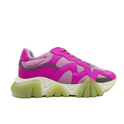Multicolor Leather Chunky Sneakers