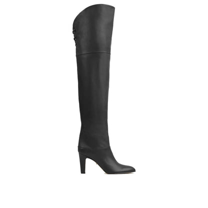 Black Calfskin Boots