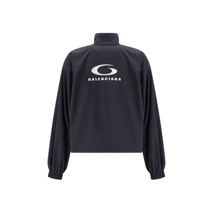 Black Polyester Shell Jacket