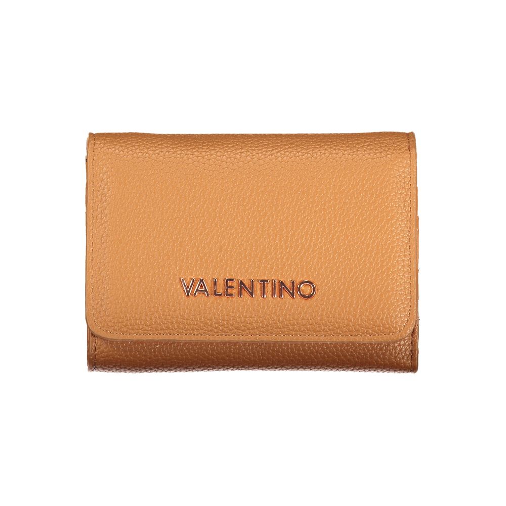 Brown Polyurethane Women's Wallet