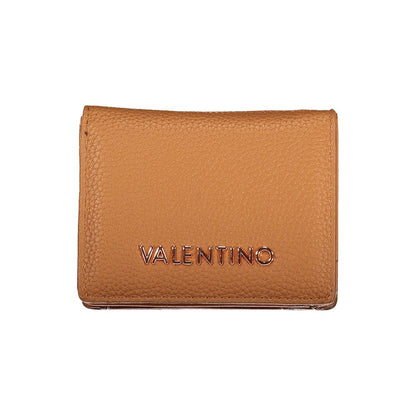 Brown Polyurethane Women's Wallet